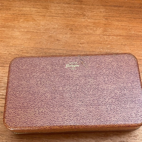 Brown and gold vintage farrington travel jewelry case clutch - Picture 11 of 11